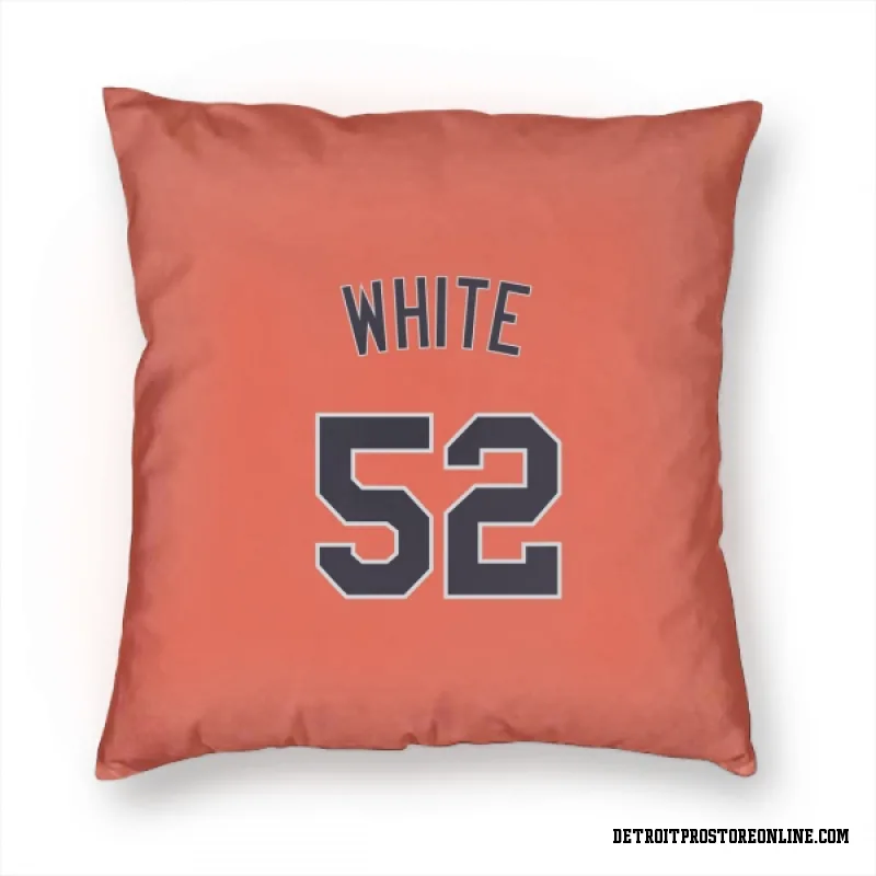 Orange Detroit Tigers  Brendan White  Pillow Cover (18 X 18)