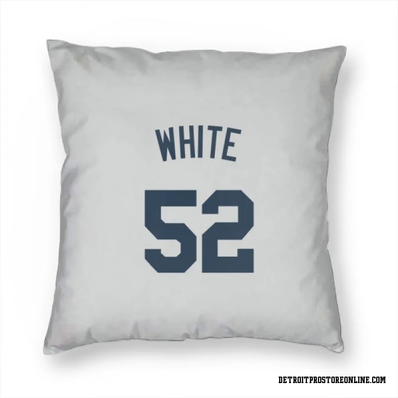 White Detroit Tigers  Brendan Pillow Cover (18 X 18)